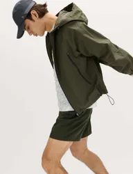 Hooded Sports Jacket with Stormwear™ Khaki male