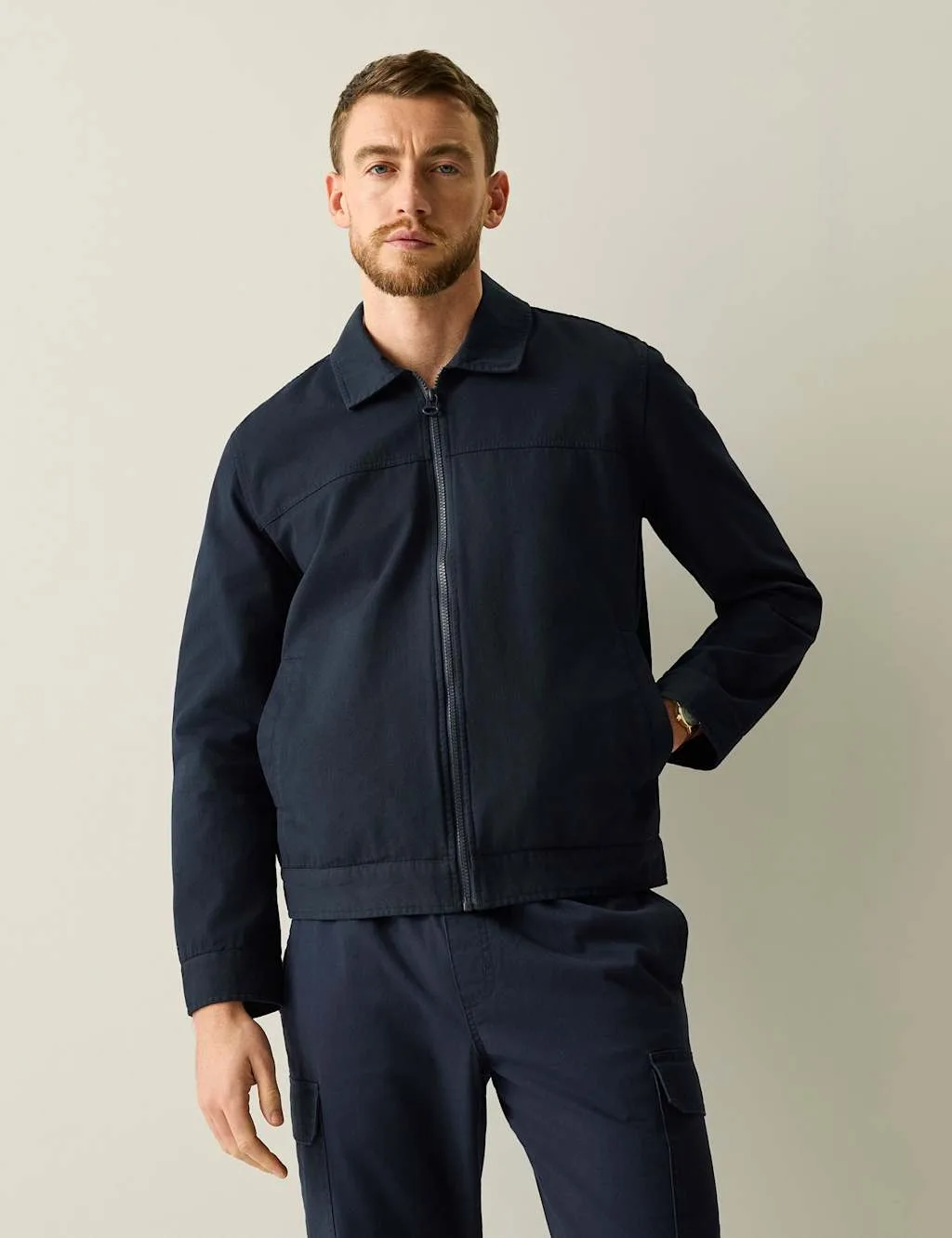 Morro Pure Cotton Utility Jacket Navy male - Regatta - FashionsVida