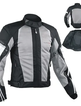 Giacca Moto In Tessuto A-Pro Estivo Traforato Eolo Grigio taglia XS - American-pro - FashionsVida