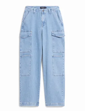 Pantalon cargo en jean BLUE 40 female - Desigual - FashionsVida