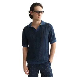Polo A Maniche Corte 183613 Ensign Blue Melange 2XL