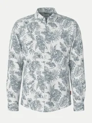 JEANS Florales Hemd Hansen Grau 3XL