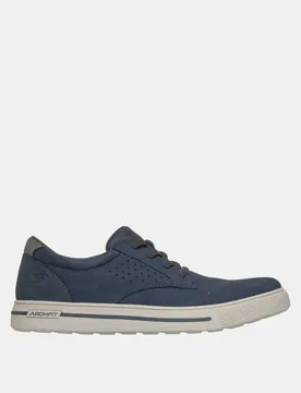 Solano Rey Arch Fit Suede Walking Shoes Navy male - Skechers - FashionsVida