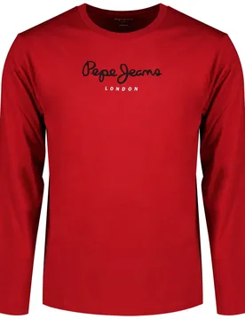 Maglietta A Maniche Lunghe Eggo Currant Red XL - Pepe jeans - FashionsVida