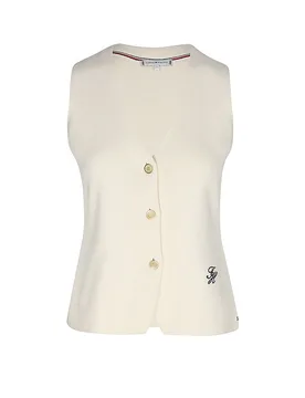 Gilet creme L damen - Tommy hilfiger - FashionsVida