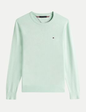 Pullover mit Flag-Stickerei Grün S