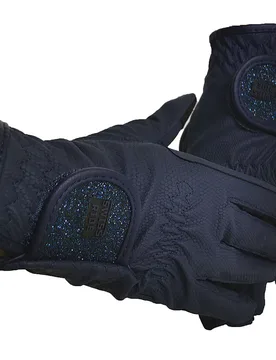 Reithandschuhe GLITTER - navy 6,5 - Swiss Ride - FashionsVida