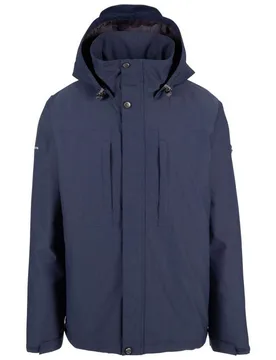 Mens Discott Waterproof Jacket (Navy) - Size Large - Trespass - FashionsVida