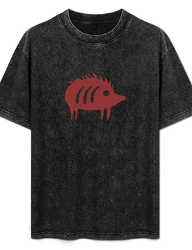 Petroglyph wild boar T-Shirt Art Pattern Printed Casual Top - Aliexpress - FashionsVida