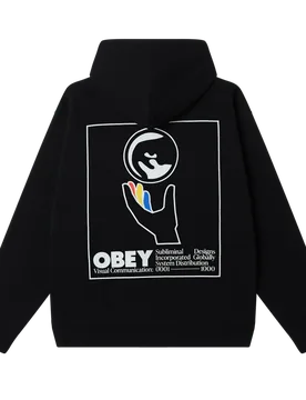 Felpa global systems fleece - black - OBEY - FashionsVida