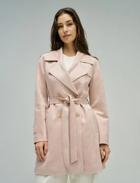 Gabardina de ante de mujer - Salsa Jeans - FashionsVida
