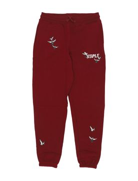 Pantalone Tuta Leggero Uomo Flock Logo Sweatpant Burgundy