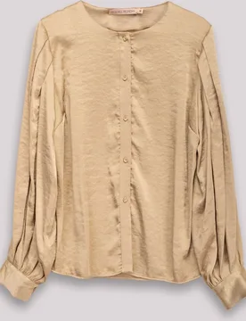 Blusa de mujer romántica con mangas abullonadas vega - Niza - FashionsVida