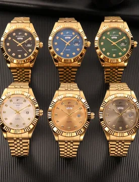 Reloj de pulsera de cuarzo para hombre, pantalla de calendario doble, esfera adornada con cristales, diseño minimalista y elegante adecuado para múl - Shein - FashionsVida