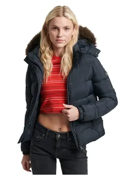 Veste Matelassée Vintage Reconditionné Jet Black L - Superdry - FashionsVida