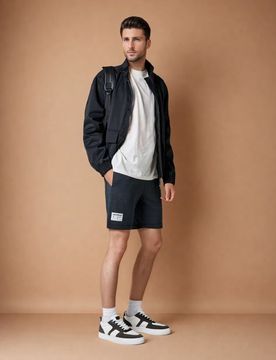 Pantaloncini di felpa - grigio scuro