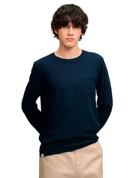 Maglione Cotton Linen Pocket Eclipse Navy XL