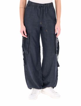 Pantalone Cargo BLU SCURO 38