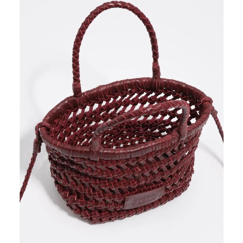 Capazo de mujer mini trenzado piel - Bimba y Lola - FashionsVida