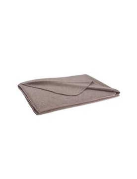 Wolldecke Sophia 145x190cm Taupe grau baby