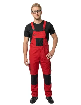 Combinaison Avec Poches Pour Genouillères Unique 12069 Red / Black 46 - MASCOT - FashionsVida