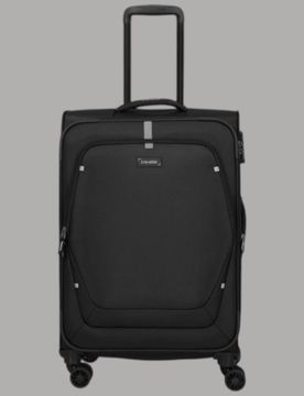 Trolley UMBRIA M Nero Espandibile con 4 Ruote TSA