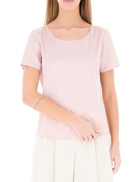 Blusa in satin ROSA CHIARO 48
