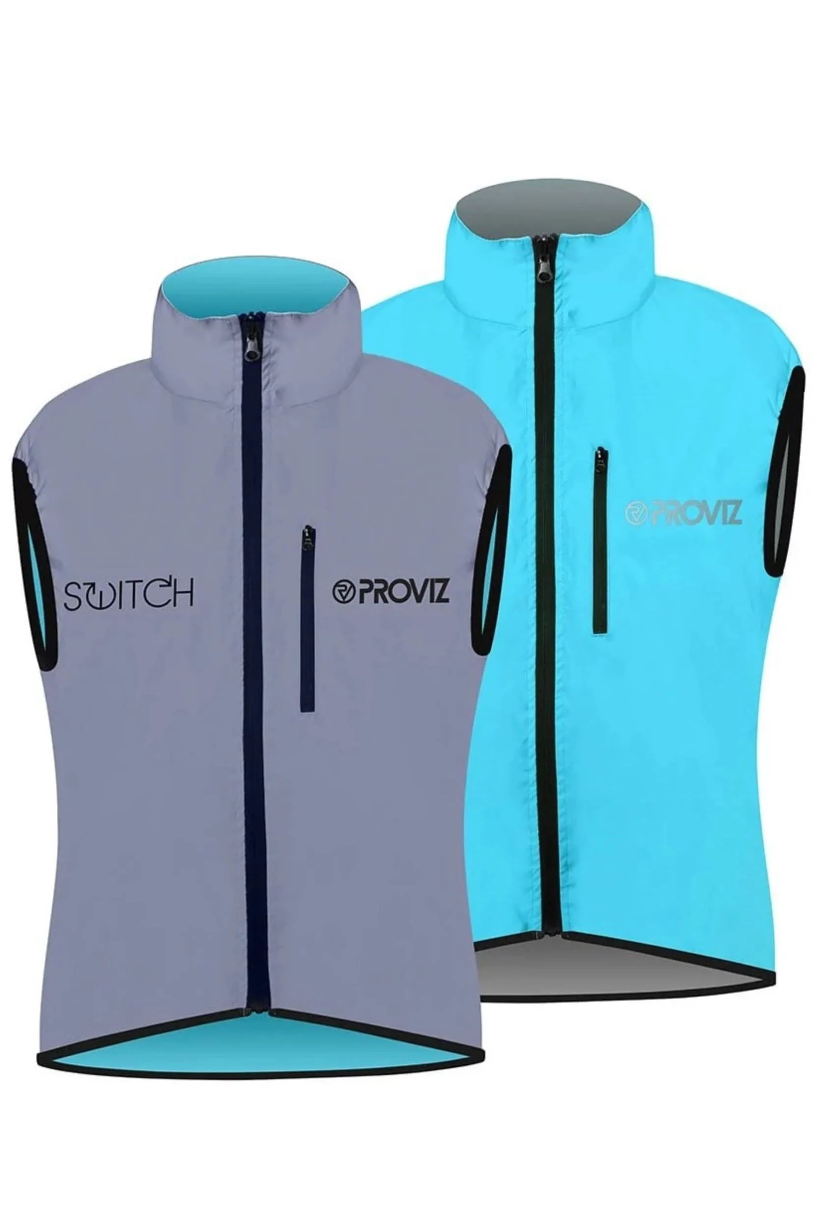 Switch Womens Reflective Reversible Cycling Gilet - - Size: 6 - Proviz - FashionsVida
