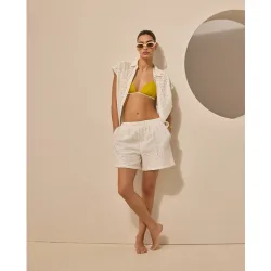 Pantalón de baño corto de mujer