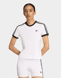 Womens T-shirt 3 Stripes Slim - Bianco, bianco bianco Donna taglia S