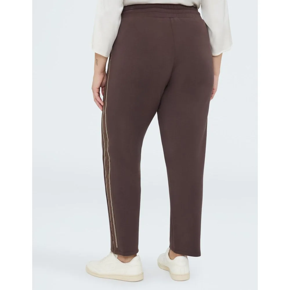Joggers de mujer con banda hotfix decorativas - Fiorella Rubino - FashionsVida