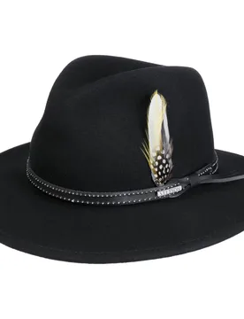 Drexel Traveller VitaFelt Wool Hat by - black - Size: XL (60-61 cm) - Stetson - FashionsVida