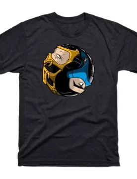 Fire and Ice 90's Mortal Kombat Gift tee for gamer 100% cotton printed Men's Short Sleeve Graphic T-Shirt All size tops S-6XL - Aliexpress - FashionsVida