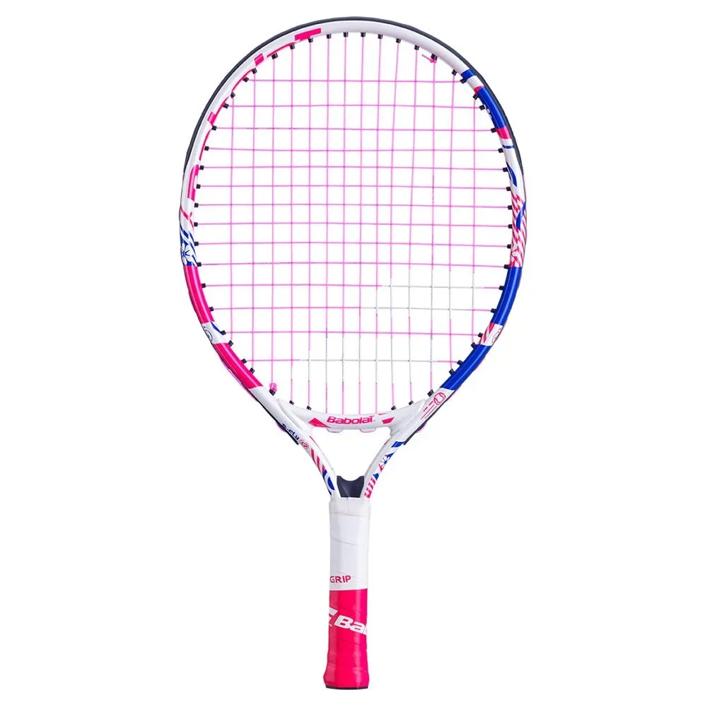 B Fly 17 Junior Tennis Racket White / Pink / Blue 8X0 - Babolat - FashionsVida