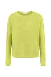 Sealess Crew-neck Half Cardigan feale