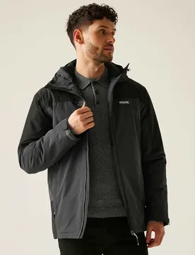 Thornridge Waterproof Jacket Black Mix male - Regatta - FashionsVida