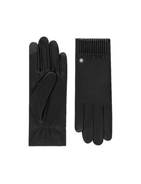 Roeckl Guantes de cuero negro 7