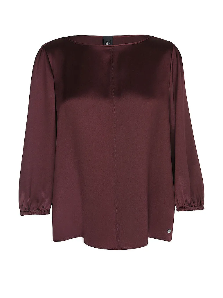 Seidenbluse rosso scuro 40 - Marc cain - FashionsVida