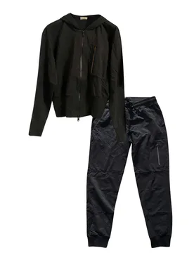 Black Jacket and Joggers Tracksuit - Brunello Cucinelli - FashionsVida