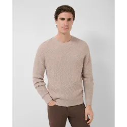 Jersey de hombre cuello redondo estructura