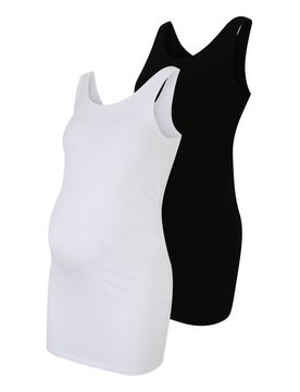 Only Maternity Top negro / blanco