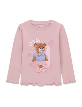 Bluse K6YI11 K3676 Rosa Regular Fit 6Y female - Guess - FashionsVida
