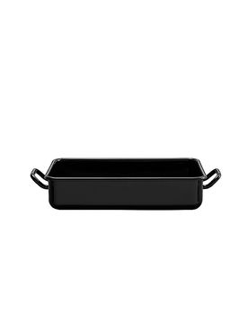 Mini fuente para hornear y servir 23x15x5cm/1l esmalte negro negro