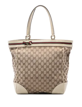 GG Canvas Web Mayfair Tote - Gucci - FashionsVida