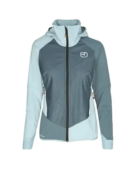 Giacca softshell da donna Col Becchei con cappuccio azzurro M - Ortovox - FashionsVida