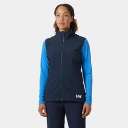 Women's Paramount Athletic Cut Softshell Vest Navy M - Navy Blue - Female