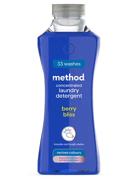 Concentrated Laundry Liquid - Berry Bliss - 990ml - 33 Washes - Method - FashionsVida