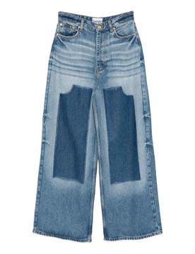 Ganni Jeans larghi in denim leggero