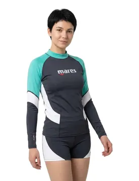 Rash Guard Manches Longues Rash Guard Trilastic She Dives Black / Green / White S