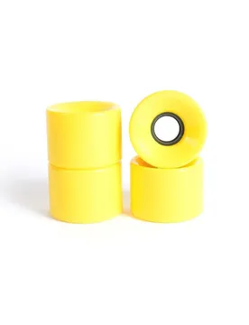 Roues De Skateboard Longboard Yellow 60 mm unisex